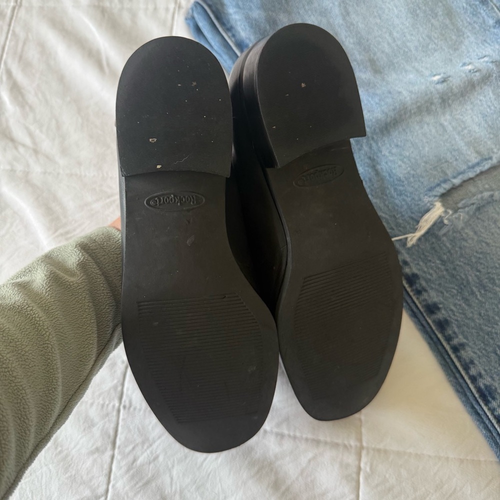 Classic Black Leather Penny Loafers Size 6 - Picture 4 of 6